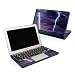 Purple Strike Design Protector Skin Decal Sticker for Apple MacBook Pro 15"" (Unibody - NO Seperate Touchpad Button)