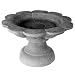 Flower Birdbath - Antique Gray