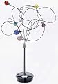 Jujoobi Six Light Table Lamp with Multi-Color Shades