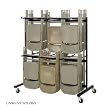 Safco 4199BL Black Two-Tier Chair Cart
