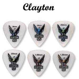 Clayton Acetal Standard Picks, .80MM 1 Dozen by 