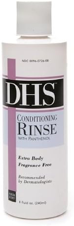 DHS Conditioning Rinse with Panthenol, Fragrance Free 8 oz (Pack of 2)
