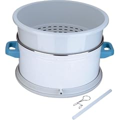 Petra ESG 1 Entsafteraufsatz, Saftbehälter mit Schlauchanschluss, Fruchtkorb, Adapterring Weiß/Braun