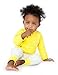 Finn + Emma Organic Cotton Kimono Shirt Top for Baby Boy or Girl – Yellow, 0-3 Months