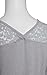 Women's Plus Size V Neck Short Sleeve Floral Lace Mesh Accent Casual Top