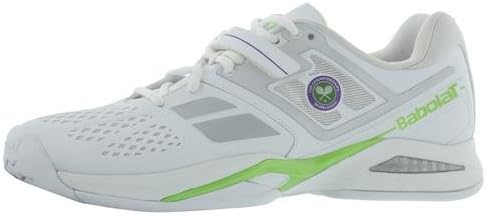 Babolat Propulse Bpm All Court Wimbledon Men's Tennis Shoes (White/Green) (8.5 D(M) US)