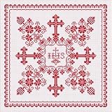 クロスステッチ図案　エレン「EMS040 Christening Pillow」