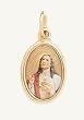 Sacred Heart of Jesus Religious Medal - Gold Plated