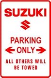 SUZUKI PARKING motorcycle auto import sign