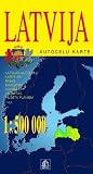 Latvia: With City Plans of Riga, Daugavpils, Liepaja and Jelgava (Road Maps)