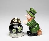 Lucky Leprechaun Pot Gold Salt & Pepper Shaker S/P Set