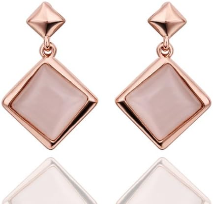 Rubique LKN18KRGP-E454 Brazillian Gem 18K Gold Earring