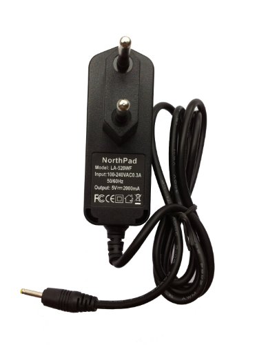 Universelle 2,5mm x 0,8mm Europe Chargeur AC Adaptateur 5V 2A pour Android Tablette PC
