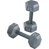 Body Solid Grey Hex 55-75lbs Dumbbell Set
