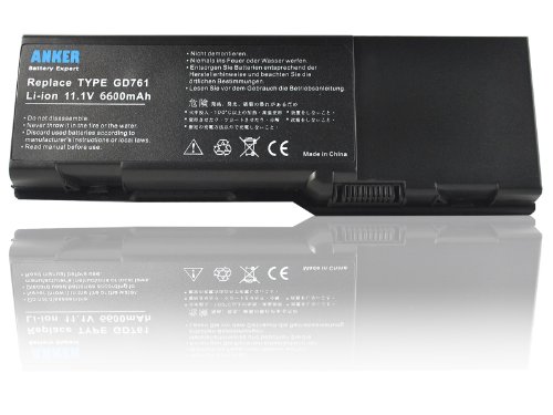 Anker® New Laptop Battery for Dell Inspiron 1501 6400 E1505 E1501 PP23LA PP20L - 18 Months Warranty [Li-ion 9-cell 6600mAh]