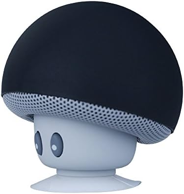 Mini Speaker, Portable Mushroom Style Bluetooth V3.0 Wireless Stereo Speaker with Mic for iPhone/iPad/Samsung/HTC/LG/Sony Android Cellphone (Black)
