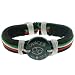 Cancer Zodiac Sign Genuine Dark Leather Bracelet - Adjustable Length