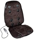 HoMedics BK-7000 Contact Comfort 10, 10-Point True Contact Back Massager, Black Faux Suede