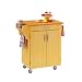 Cart with Wood Top - Butter Yellow