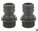 Gilmour Full Flow Male Hose End Quick Connectors #29QMFF Black