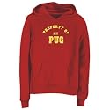 SWEATSHIRT WOMAN RED " PROPERTY OF MY PUG " Large