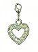 Charm Clip - P32 - Crystal Heart ~ Clear AB