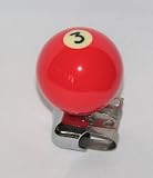 Pool Ball Steering Wheel Spinner Knob Red #3