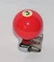 Pool Ball Steering Wheel Spinner Knob Red #3