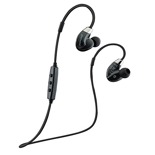Mpow Seals Airflow Sports Bluetooth 4.0 Back Head Headphones with CVC 6.0 Noise Canceling & aptX Technology