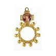 Finger Ring Rosary - Divine Mercy with Gold Tone - MADE IN ITALY Finger Ring Rosary - Divine Mercy with Gold Tone - MADE IN ITALY