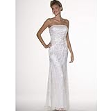 IMAGE OF Wedding Dress. Womens Long Evening Gown. Formal Bridal Dress. Ivory Beaded Dress by Sean Collection (1833) S