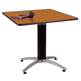 OFM MT36SQ-CHERRY 36 Inch Square Multi-Purpose Table - Mesh Base-Cherry by Bar Stools