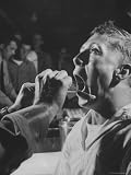 Flu Research Being Conducted at Great Lakes Naval Training Station Photographic Poster Print by Frank Scherschel, 18x24