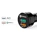 Aukey 24W / 4.8A Dual USB Car Charger with AIPower Tech for Apple, Android Tablets & Phones, Bluetooth Speaker, GPS, External Battery Charger and Many other USB Powered Mobile Devices (Black)