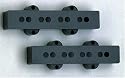 Pickup Cover Set (Neck and Bridge) for J. Bass&reg;, Black