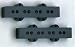 Pickup Cover Set (Neck and Bridge) for J. Bass®, Black