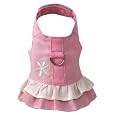 Doggles Hemp Dress Dog Harness With Flower, Pink, Teacup&nbsp;&nbsp;by Doggles 