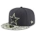 New Era 59Fifty Hat NFL 2016 Dallas Cowboys Salute to Service Official Gray Cap