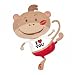 I Love You Kiss Monkey Valentines Day 34" Mylar Balloon