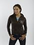 Ai Women's Zip-up Hooded Sweatshirt - Brown Md