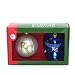 Set of 2 MLB Kansas City Royals Ball and Helmet Glass Christmas Ornaments