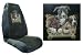 Car Truck SUV Pit Bull Terrier Trio with Bone Dog Print Seat Covers 2 Charcoal Grey Universal Vehicle Bucket Seatcovers