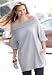 Jessica London Plus Size Off Shoulder Sweater Pale Grey,12