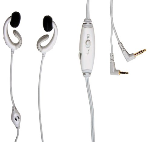 Plantronics Stereo Handsfree Earbuds for Pantech Hero / Ocean / PN-3200 / PN-8300 / Snapper - Includes TWO Bonus Personal Charm Straps!