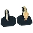 2 Black Velvet Watch Jewelry Bracelet Display Stands