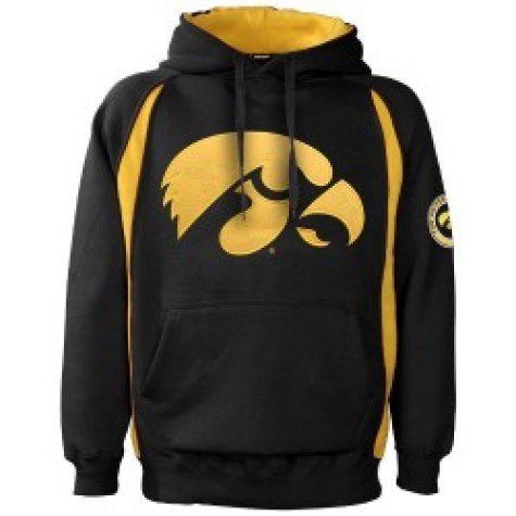 Buy Men`s Iowa Hawkeyes Class Act Big Logo Hoodie