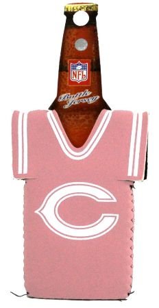 CHICAGO BEARS PINK BOTTLE JERSEY KOOZIE COOZIE COOLER