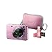 Sony Cyber-shot DSCW120MDG/P 7.2 MP Digital Camera with 4x Optical Zoom with Super Steady Shot (Pink) with LCS-TWE/PI Carrying Case and MSRW-MD1/P Memory Stick Duo Adaptor
