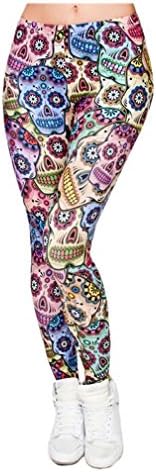 SMILE Galaxy Sexy mexican skull Women 3d print Leggings Stretchy Pant