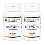 KELP TABLETS (2 Pack) 150 mcg. Iodine Supplement | Made in the USA.